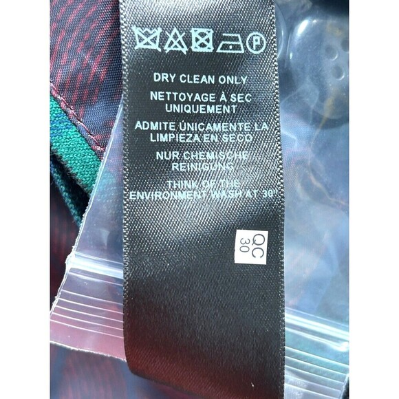 New ASOS Green Blue Tartan Plaid Mens Sz 40 Regular Blazer Jacket Sport Coat Hng - Picture 12 of 12